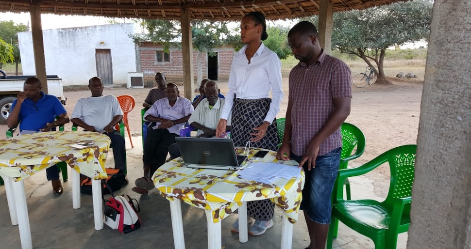 Community meeeting at Cuamba